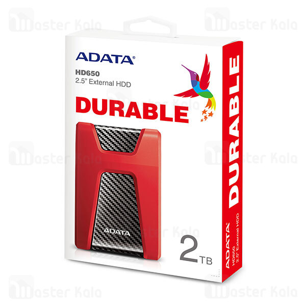 هارد اکسترنال ای دیتا ADATA HD650 DashDrive Durable ظرفیت 2 ترابایت